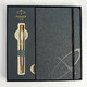 Набір Parker SONNET Stainless Steel GT BP (кулькова ручка + блокнот Parker) картинка, зображення, фото