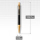 Набір Parker IM Premium Black GT BP (кулькова ручка + блокнот Parker) картинка, зображення, фото