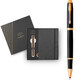 Набор Parker IM Black GT RB (роллер + блокнот Parker) фото