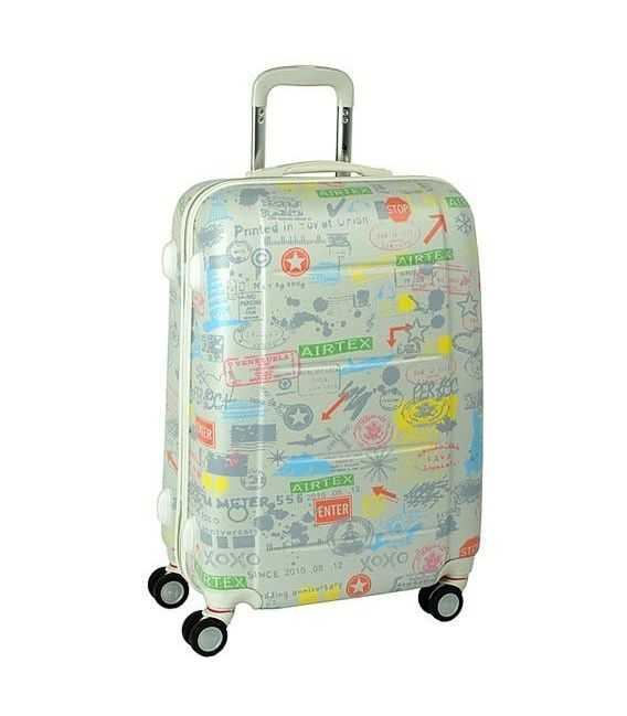 Чемодан Airtex 202 White средний M фото, картинка, изображение