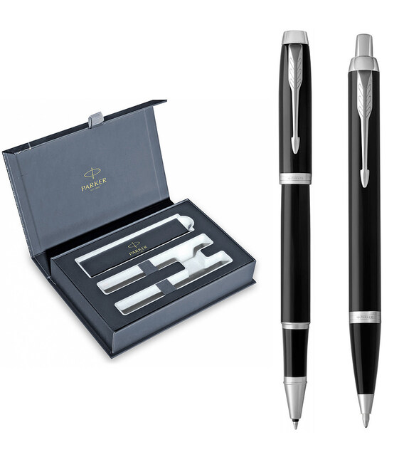 Набор Parker IM Black CT RB+BP (роллер + шариковая) фото, картинка, изображение