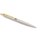 Ручка кулькова Parker JOTTER Stainless Steel GT BP Герб України жовто-синій 16032_T005c картинка, зображення, фото