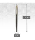 Кулькова ручка Parker JOTTER Stainless Steel GT BP Прапор синьо-жовтий 16032_T008c картинка, зображення, фото