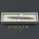 Ручка кулькова Parker JOTTER Stainless Steel GT BP Тризуб прозорий 16032_T010b картинка, зображення, фото