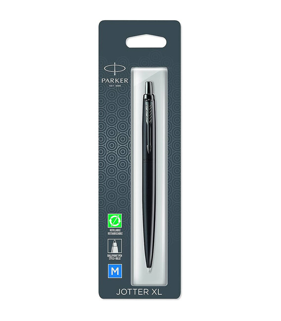 Ручка шариковая Parker JOTTER XL Monochrome Black BT BP блистер 12 436 фото, картинка, изображение