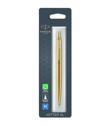 Ручка кулькова Parker JOTTER XL Monochrome Gold GT BP блістер 12 536 картинка, зображення, фото