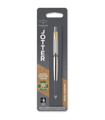 Ручка гелева Parker JOTTER Stainless Steel GT GEL блістер 16 066 картинка, зображення, фото