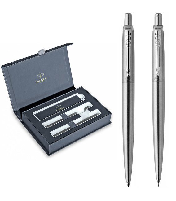 Набор Parker JOTTER Stainless Steel CT BP+PCL (шариковая + карандаш) фото, картинка, изображение