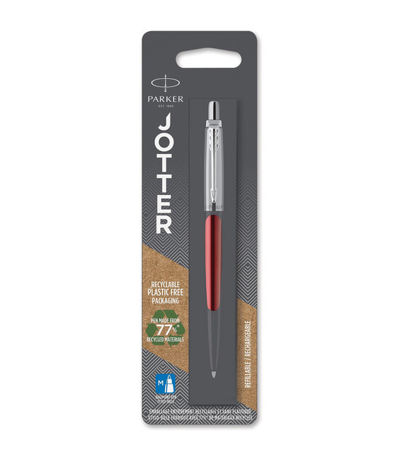 Ручка кулькова Parker JOTTER Kensington Red CT BP блістер 16 436 картинка, зображення, фото