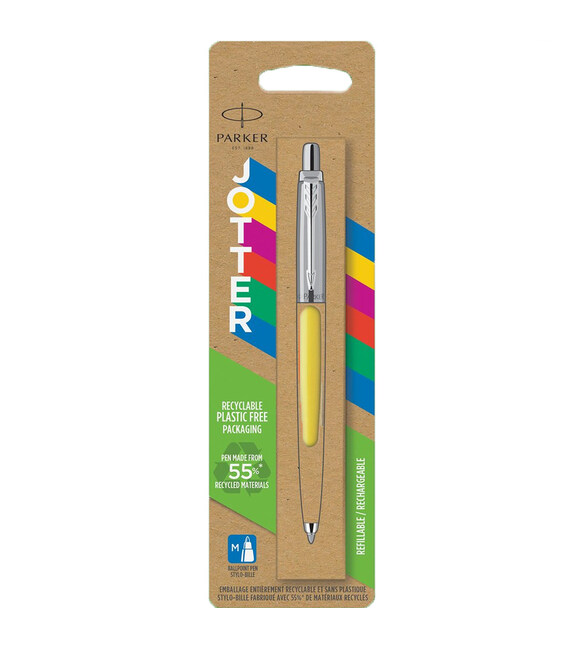 Ручка кулькова Parker JOTTER Originals Yellow CT BP блістер 15 336 картинка, зображення, фото