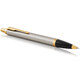 Ручка кулькова Parker IM Brushed Metal GT BP блістер 22 236 картинка, зображення, фото
