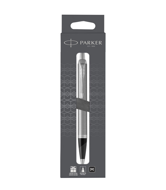 Ручка кулькова Parker IM Stainless Steel CT BP блістер 26 236 картинка, зображення, фото