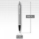 Ручка кулькова Parker IM Stainless Steel CT BP блістер 26 236 картинка, зображення, фото