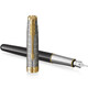 Перова ручка Parker SONNET Metal & Black Lacquer GT FP F 68 111 картинка, зображення, фото