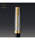 Ручка перьевая Parker SONNET Metal & Black Lacquer GT FP F 68 111 фото, картинка, изображение