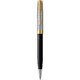 Ручка кулькова Parker SONNET Metal & Black Lacquer GT BP 68 132 картинка, зображення, фото