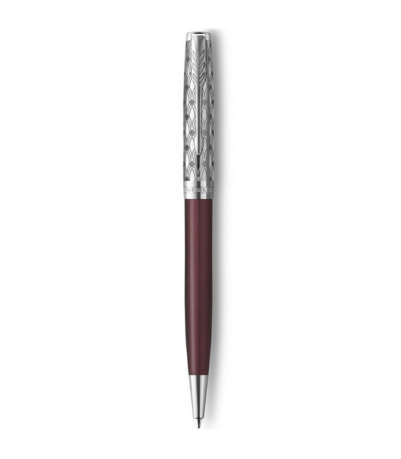 Ручка шариковая Parker SONNET Metal & Red Lacquer CT BP 68 332 фото, картинка, изображение