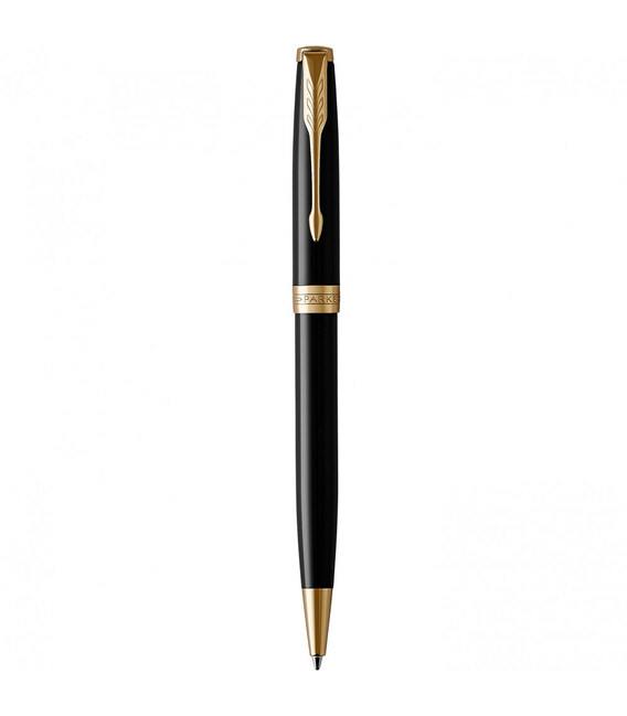 Шариковая ручка Parker SONNET Black Lacquer GT BP 86 032 фото, картинка, изображение
