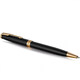 Набір Parker SONNET Black Lacquer GT BP (кулькова ручка + блокнот Parker) картинка, зображення, фото