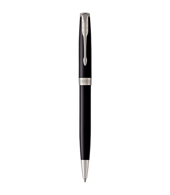 Ручка шариковая Parker SONNET Black Lacquer CT BP 86 132 фото, картинка, изображение