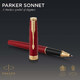 Ручка-ролер Parker SONNET Intense Red GT RB 86 225 картинка, зображення, фото