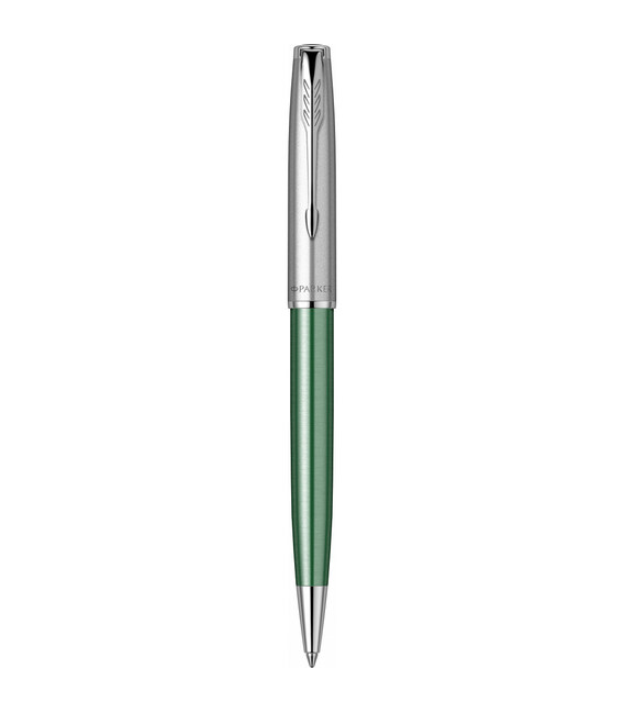 Ручка шариковая Parker SONNET Essentials Metal & Green Lacquer CT BP 83 332 фото, картинка, изображение