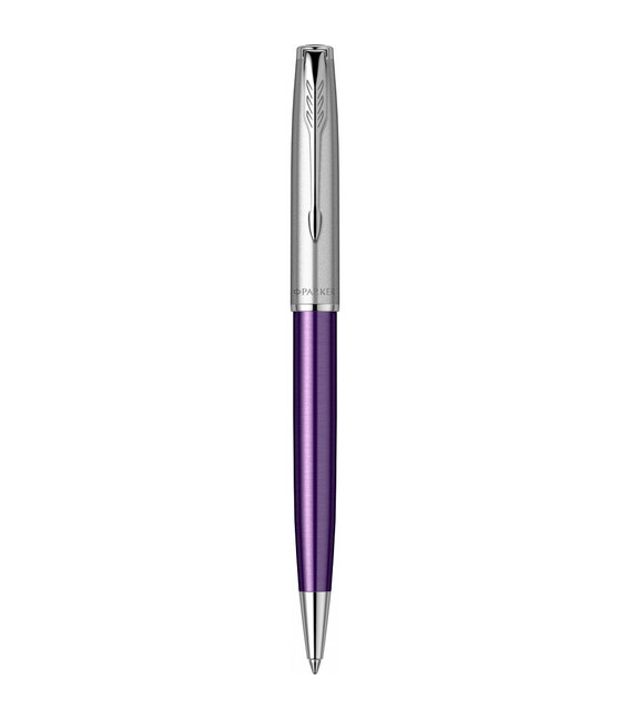 Ручка шариковая Parker SONNET Essentials Metal & Violet Lacquer CT BP 83 432 фото, картинка, изображение