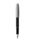 Ручка перьевая Parker SONNET Essentials Metal & Black Lacquer CT FP F 83 511 картинка, изображение, фото