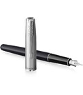 Ручка перьевая Parker SONNET Essentials Metal & Black Lacquer CT FP F 83 511 картинка, изображение, фото
