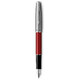 Ручка перьевая Parker SONNET Essentials Metal & Red Lacquer CT FP F 83 611 фото