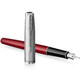 Ручка перьевая Parker SONNET Essentials Metal & Red Lacquer CT FP F 83 611 фото