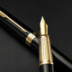 Набор Parker INGENUITY Black Lacquer GT FP F (перьевая ручка + блокнот Parker) фото