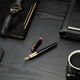 Набір Parker INGENUITY Black Lacquer GT FP F (перова ручка + блокнот Parker) картинка, зображення, фото