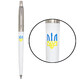 Ручка шариковая Parker JOTTER Originals UKRAINE White CT BP Трезубец сине-желтый 15032_T0017u фото