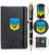 Набор Parker IM UKRAINE Black GT RB Трезубец сине-желтый (ручка-роллер + блокнот Parker) фото, картинка, изображение