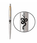 Ручка шариковая Parker JOTTER ZODIAC Stainless Steel GT BP Змея 16032_Z404b фото, картинка, изображение