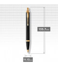Ручка шариковая Parker IM ZODIAC Black GT BP Деревянная Змея 22032_Z402y фото, картинка, изображение