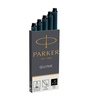 Картриджі Parker Quink /5шт. чорн. 11 410BK картинка, зображення, фото