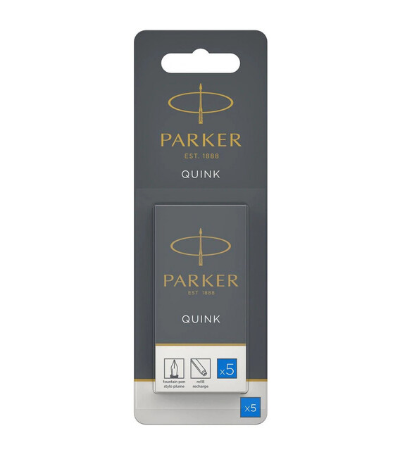 Картриджи Parker Quink /5шт. син. блистер 11 416BLU фото, картинка, изображение