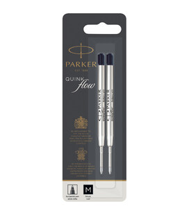 Стержни Parker QuinkFlow шарик. черн. средний M блистер 2шт 10 232BK2 фото, картинка, изображение