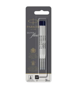 Стержни Parker QuinkFlow шарик. черн. средний M блистер 3шт 10 232BK3 фото, картинка, изображение