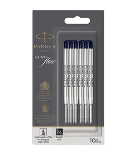 Стержни Parker QuinkFlow шарик. черн. средний M блистер 10шт. 10 232BK10 фото, картинка, изображение