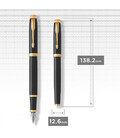 Ручка перьевая Parker IM Black GT FP средний M 22 012 фото, картинка, изображение