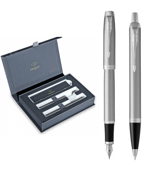 Набор Parker IM Stainless Steel CT FP+BP (перьевая + шариковая) фото