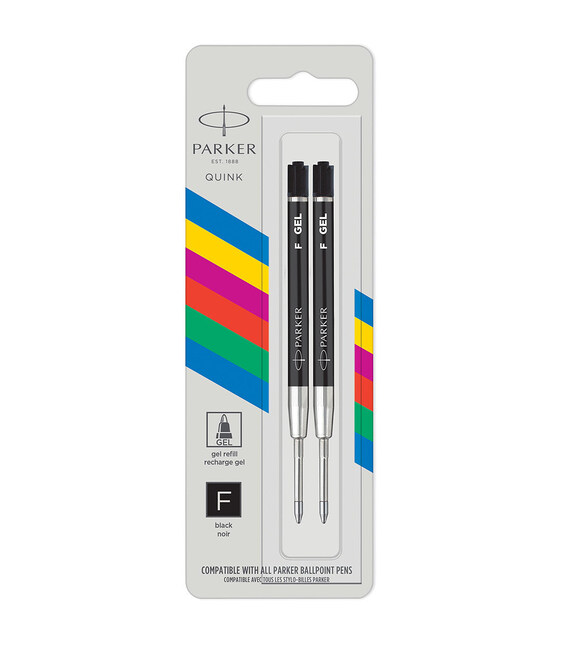 Стержни Parker GEL гелев. черн. F блистер 2шт 10 361BK2 фото, картинка, изображение