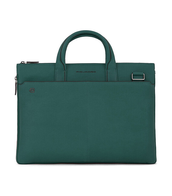 Сумка для ноутбука Piquadro Black Square (B3) Cinnabar Green CA4021B3_VE3 фото, картинка, изображение
