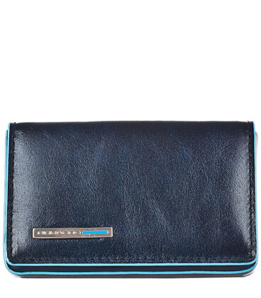 Визитница Piquadro Blue Square для своих визиток (10х6х1,3) PP1263B2_BLU2 фото, картинка, изображение