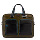 Сумка для ноутбука Piquadro Blue Square (B2) Olive-Black CA2849B2_VEN картинка, зображення, фото