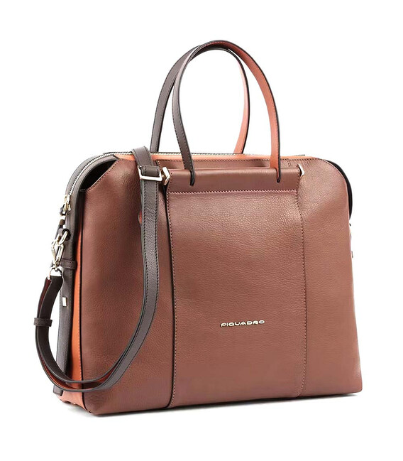 Женская сумка Piquadro Circle (W92) Brown-Orange CA4577W92_MAR фото, картинка, изображение