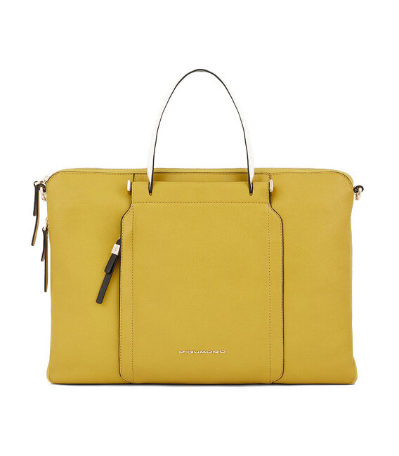 Сумка для ноутбука Piquadro Circle (W92) Yellow-Green CA4021W92_GIVE фото, картинка, изображение
